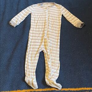 Milkberry Striped Kids Footie Pajama